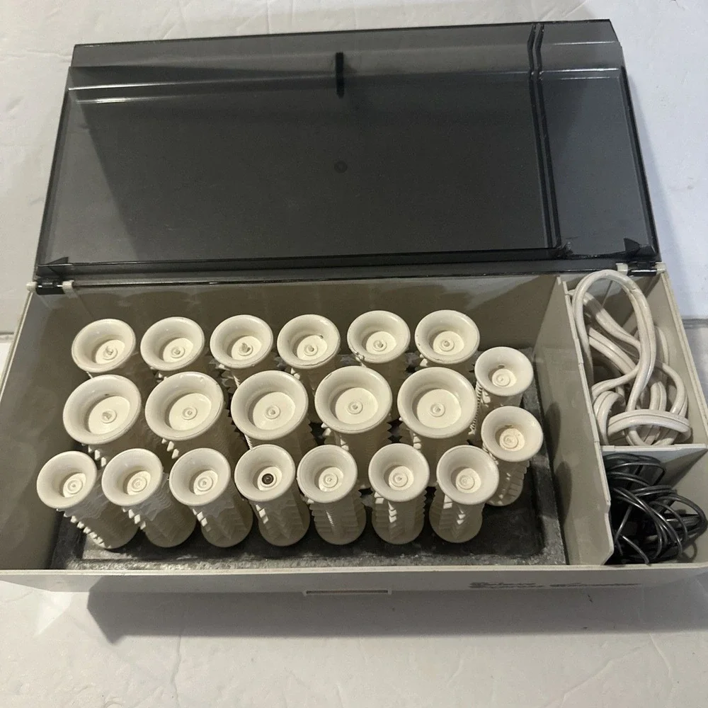 K-Mart Deluxe Express Hairsetter Hot Curlers Vintage Tested